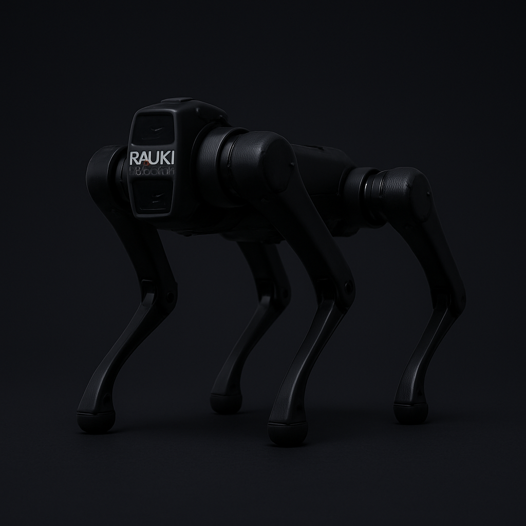 Rauk1 autonomous security robot in action